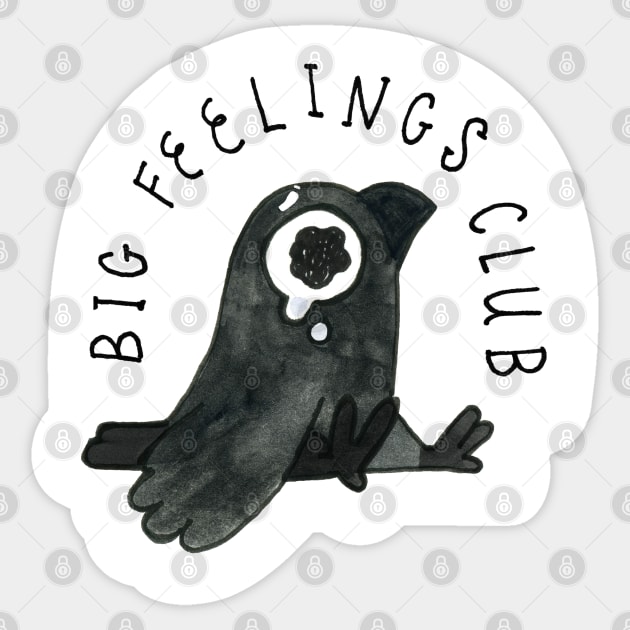 Big Feelings Club Sticker by Book Moth Press